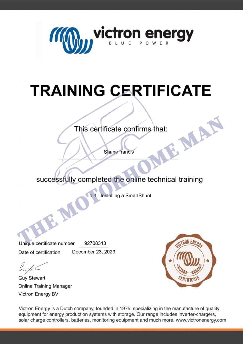 Certificate-smart-shunt