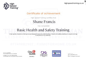 5Health and safety training cert