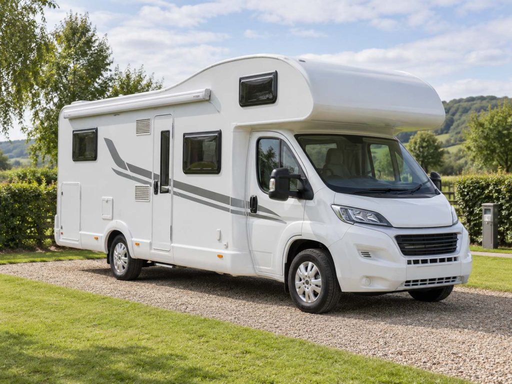 Coach-built motorhome for a habitation check