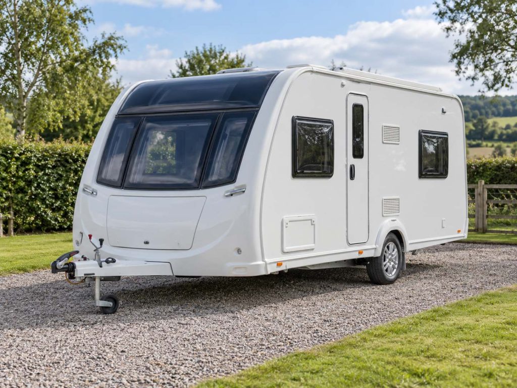 Caravan undergoing a full service